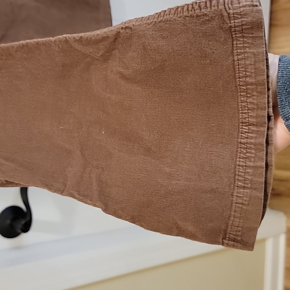 Hollister Brown Ultra High Rise Flare Corduroy Pants Size 1R - Picture 7 of 9
